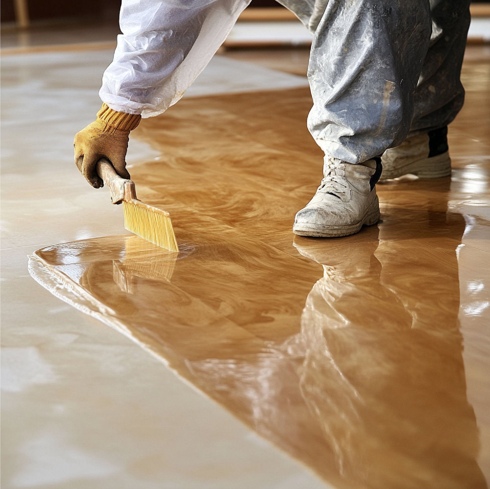 Epoxy floor coating