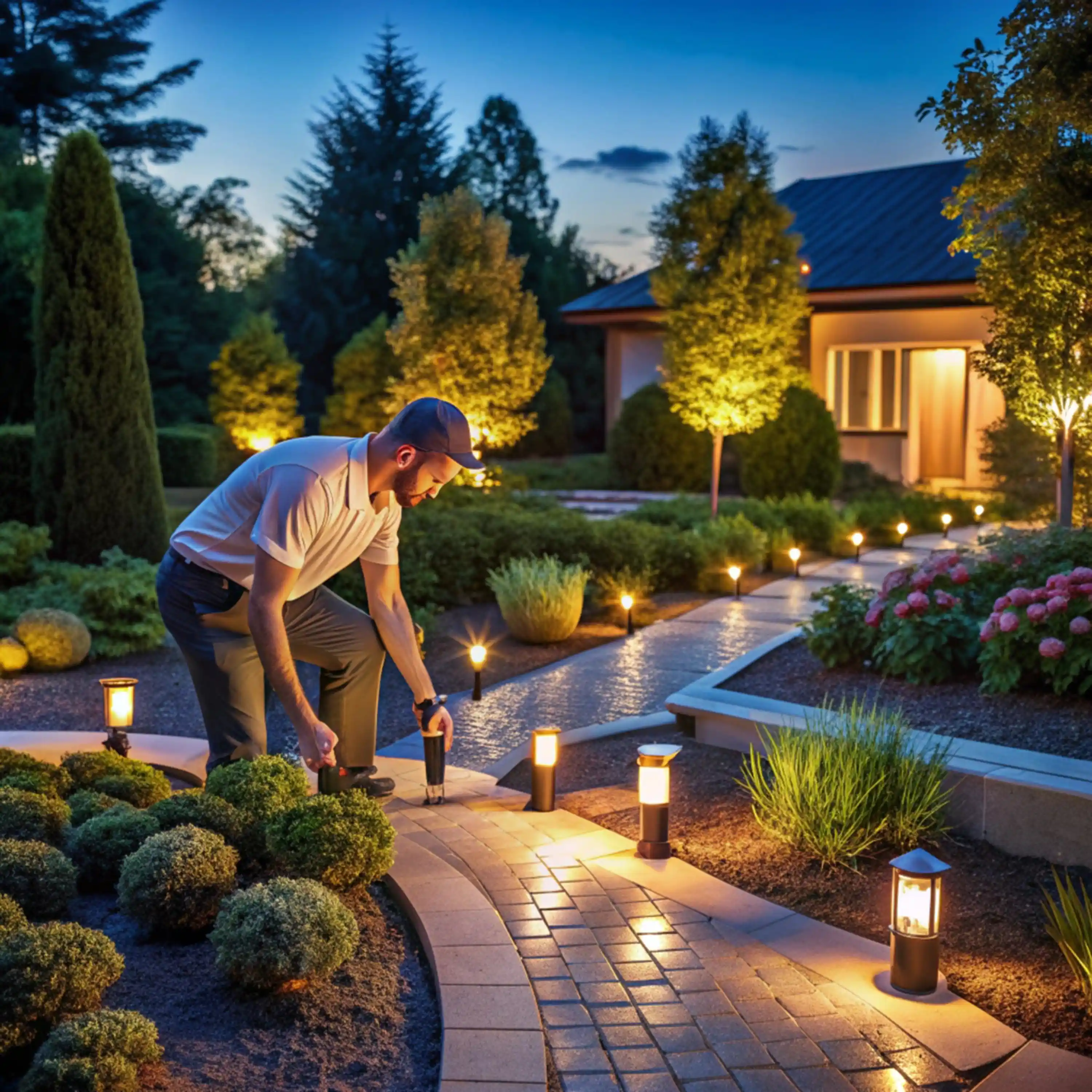 Landscape Lighting Installation